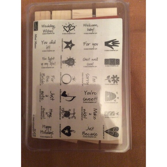 INVENTORY REDUCTION SALE. Stampin Up Mini Mates Set of 28 B6 - Picture 4 of 5